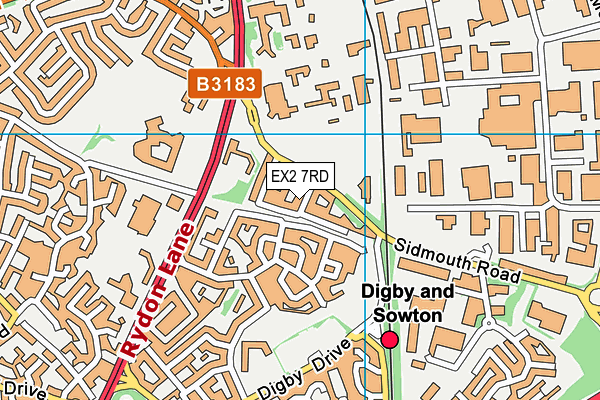 EX2 7RD map - OS VectorMap District (Ordnance Survey)