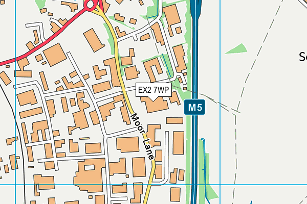 EX2 7WP map - OS VectorMap District (Ordnance Survey)