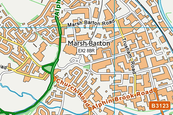 Map Of Marsh Barton Exeter Ex2 8Br Maps, Stats, And Open Data