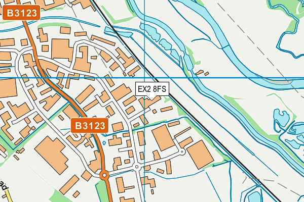 EX2 8FS map - OS VectorMap District (Ordnance Survey)