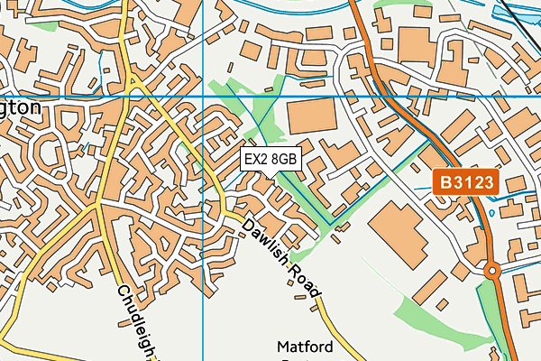 EX2 8GB map - OS VectorMap District (Ordnance Survey)