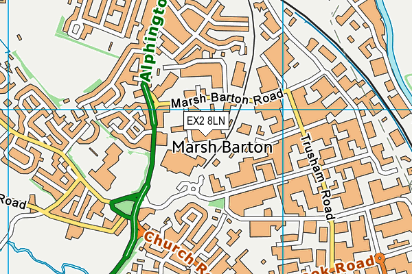 Snap Fitness (Exeter) map (EX2 8LN) - OS VectorMap District (Ordnance Survey)