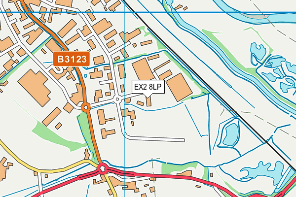 EX2 8LP map - OS VectorMap District (Ordnance Survey)