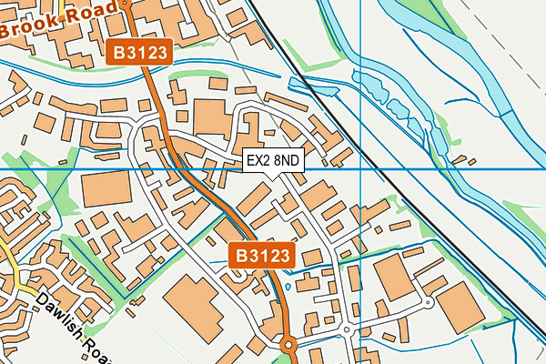 EX2 8ND map - OS VectorMap District (Ordnance Survey)