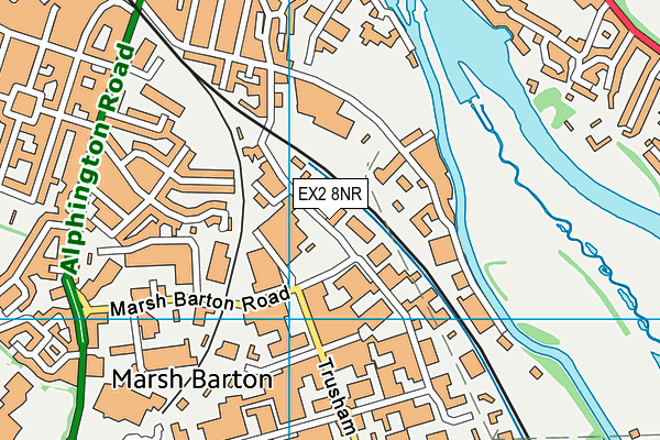 EX2 8NR map - OS VectorMap District (Ordnance Survey)