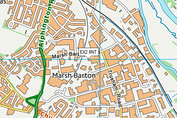 EX2 8NT map - OS VectorMap District (Ordnance Survey)