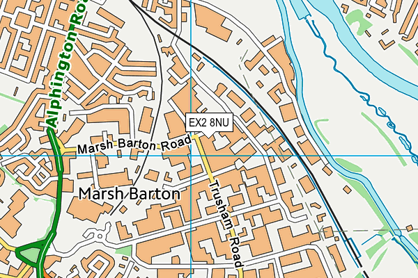 EX2 8NU map - OS VectorMap District (Ordnance Survey)