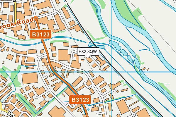 Exeter Eagles Bmx Club map (EX2 8QW) - OS VectorMap District (Ordnance Survey)