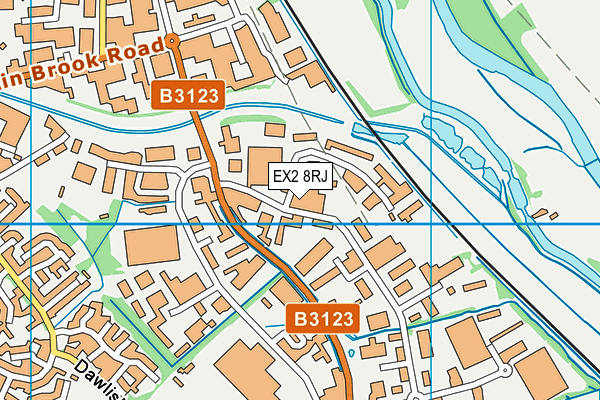 EX2 8RJ map - OS VectorMap District (Ordnance Survey)