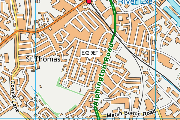 EX2 9ET map - OS VectorMap District (Ordnance Survey)