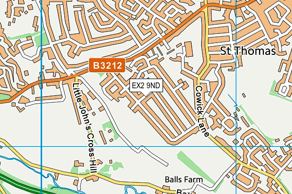 EX2 9ND map - OS VectorMap District (Ordnance Survey)