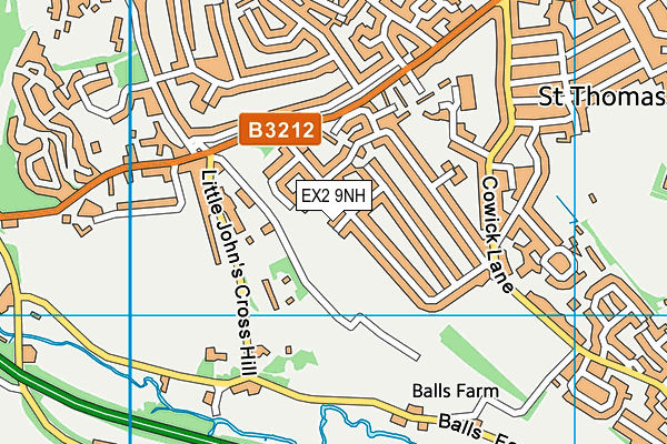 EX2 9NH map - OS VectorMap District (Ordnance Survey)