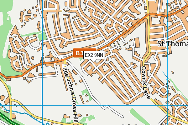 EX2 9NN map - OS VectorMap District (Ordnance Survey)