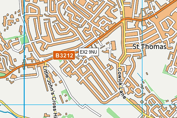 EX2 9NU map - OS VectorMap District (Ordnance Survey)