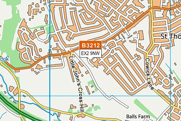 EX2 9NW map - OS VectorMap District (Ordnance Survey)