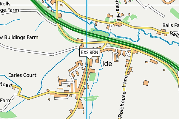 Ide Primary School map (EX2 9RN) - OS VectorMap District (Ordnance Survey)