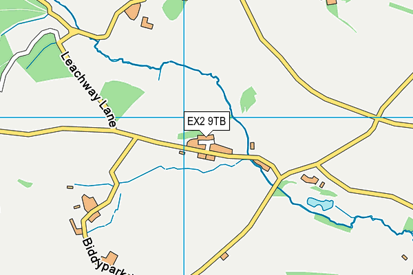 EX2 9TB map - OS VectorMap District (Ordnance Survey)