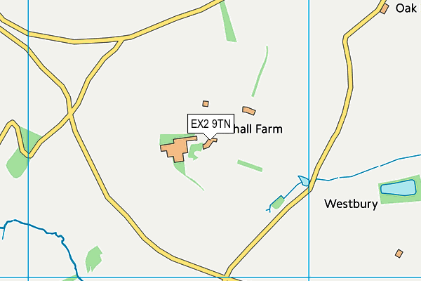 EX2 9TN map - OS VectorMap District (Ordnance Survey)