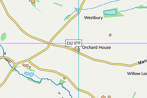 EX2 9TP map - OS VectorMap District (Ordnance Survey)