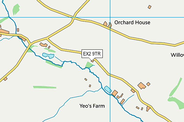 EX2 9TR map - OS VectorMap District (Ordnance Survey)