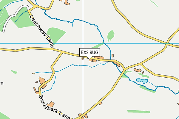 EX2 9UG map - OS VectorMap District (Ordnance Survey)
