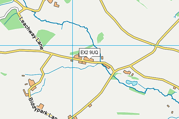 EX2 9UQ map - OS VectorMap District (Ordnance Survey)