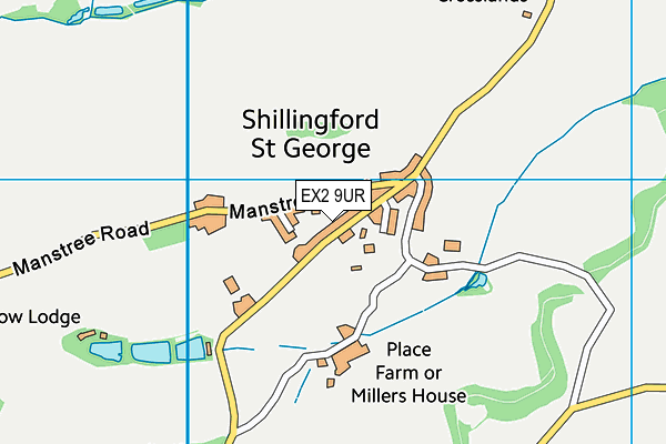 EX2 9UR map - OS VectorMap District (Ordnance Survey)