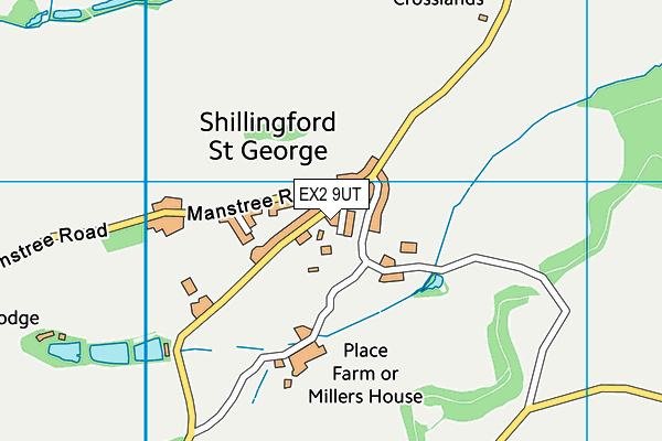 EX2 9UT map - OS VectorMap District (Ordnance Survey)