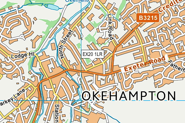 EX20 1LR map - OS VectorMap District (Ordnance Survey)