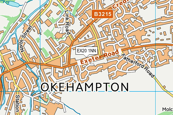 EX20 1NN map - OS VectorMap District (Ordnance Survey)