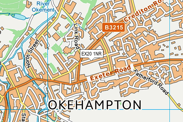 EX20 1NR map - OS VectorMap District (Ordnance Survey)