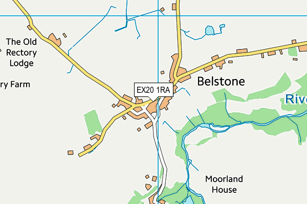 EX20 1RA map - OS VectorMap District (Ordnance Survey)