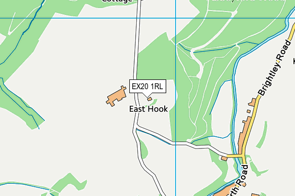 EX20 1RL map - OS VectorMap District (Ordnance Survey)