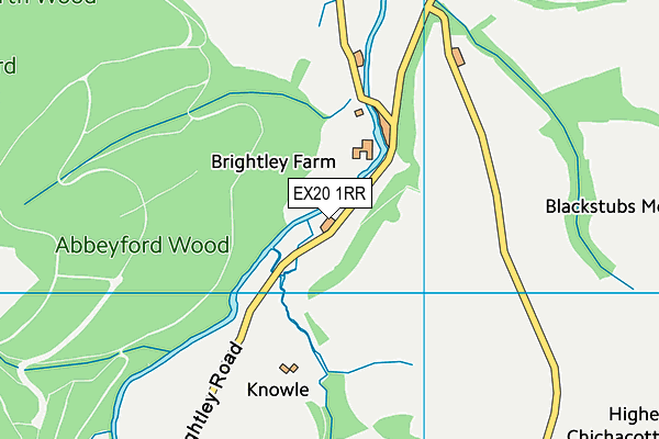 EX20 1RR map - OS VectorMap District (Ordnance Survey)