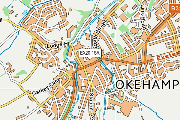 EX20 1SR map - OS VectorMap District (Ordnance Survey)
