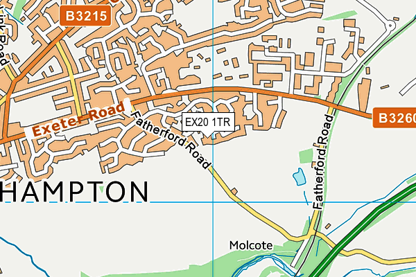 EX20 1TR map - OS VectorMap District (Ordnance Survey)