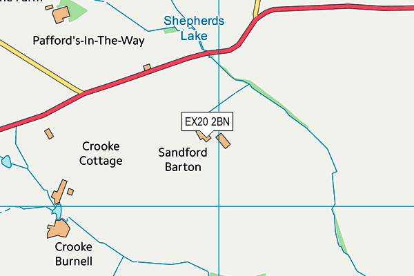 EX20 2BN map - OS VectorMap District (Ordnance Survey)