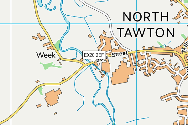 EX20 2EF map - OS VectorMap District (Ordnance Survey)