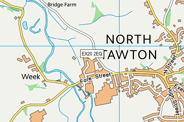 EX20 2EQ map - OS VectorMap District (Ordnance Survey)