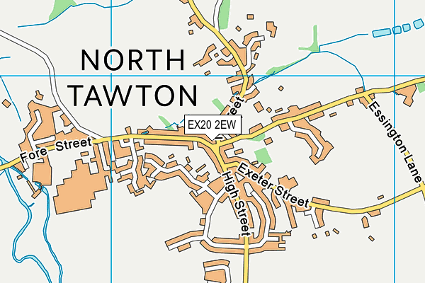 EX20 2EW map - OS VectorMap District (Ordnance Survey)