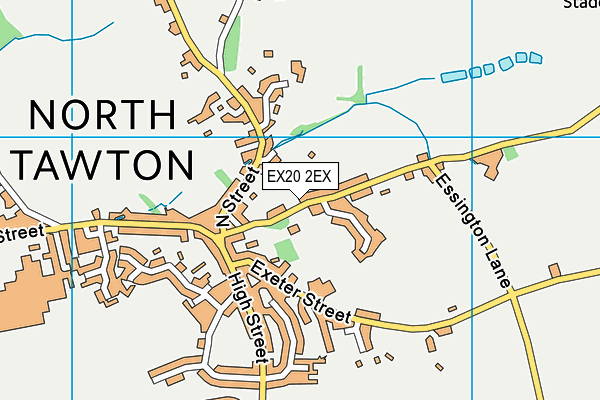 EX20 2EX map - OS VectorMap District (Ordnance Survey)