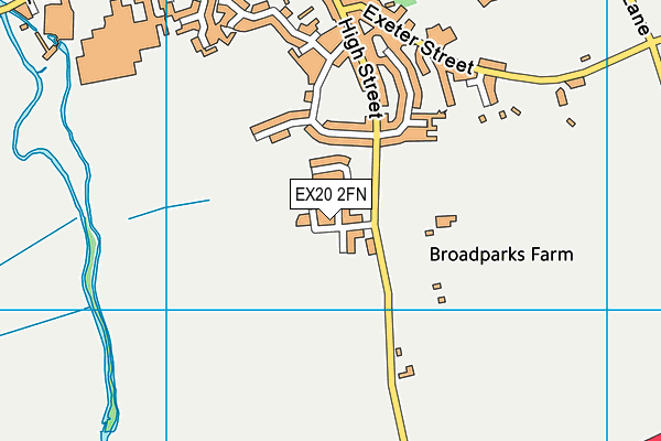 EX20 2FN map - OS VectorMap District (Ordnance Survey)