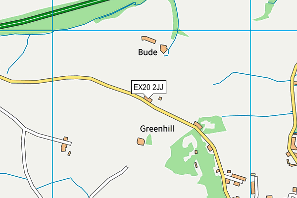 EX20 2JJ map - OS VectorMap District (Ordnance Survey)