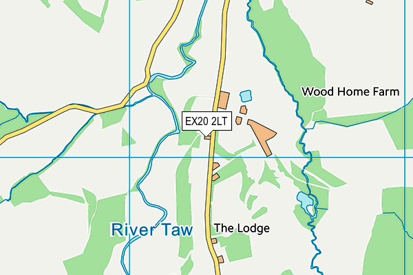 EX20 2LT map - OS VectorMap District (Ordnance Survey)