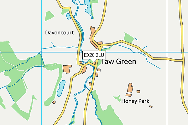 EX20 2LU map - OS VectorMap District (Ordnance Survey)