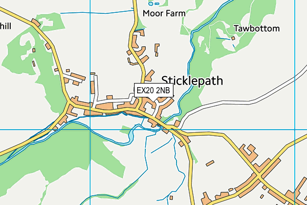 EX20 2NB map - OS VectorMap District (Ordnance Survey)