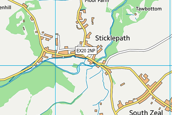 EX20 2NP map - OS VectorMap District (Ordnance Survey)