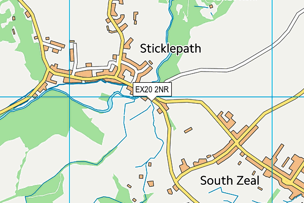 EX20 2NR map - OS VectorMap District (Ordnance Survey)