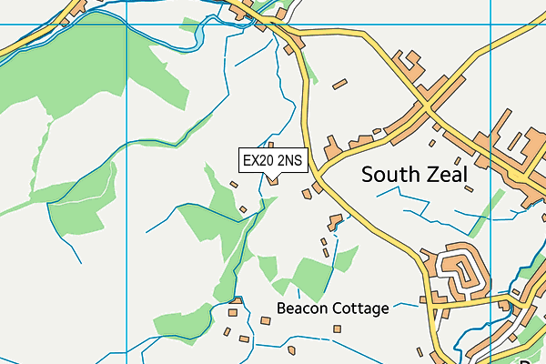 EX20 2NS map - OS VectorMap District (Ordnance Survey)