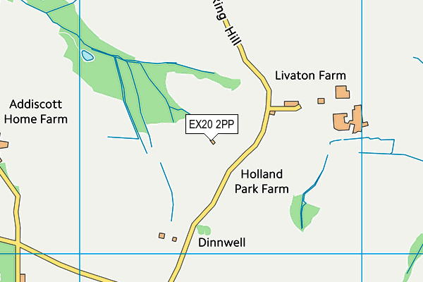 EX20 2PP map - OS VectorMap District (Ordnance Survey)